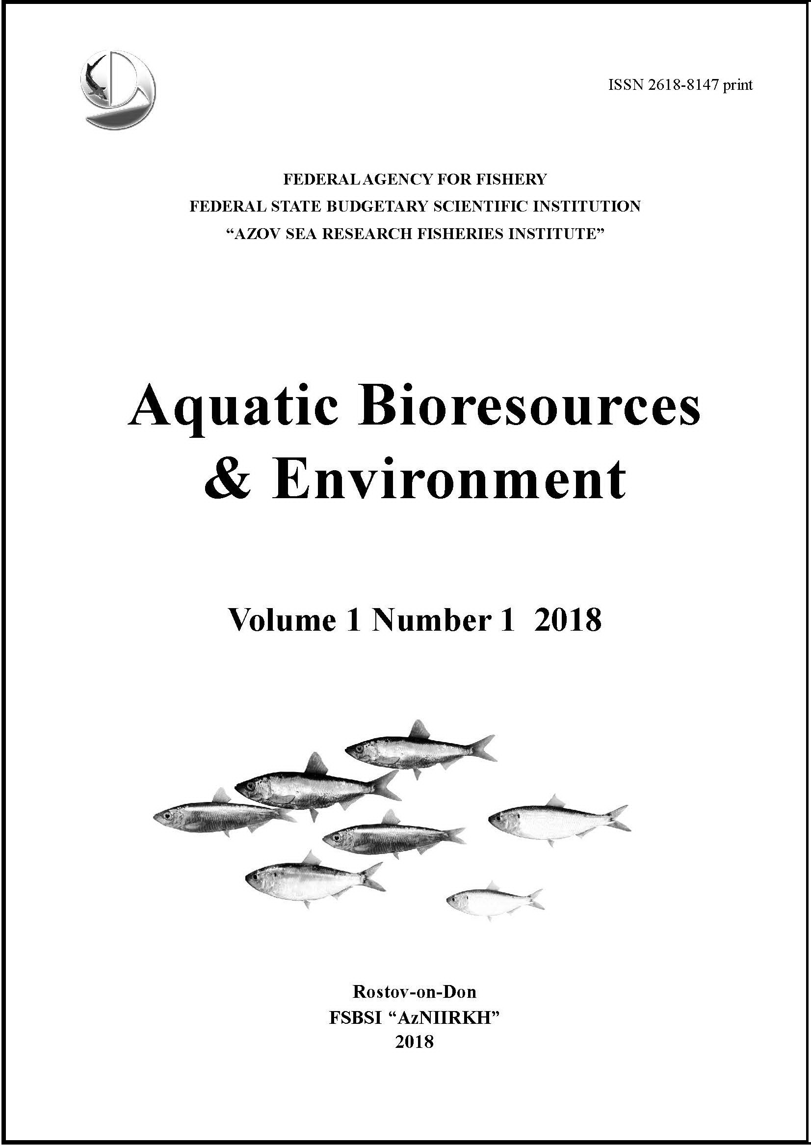 Aquatic Bioresources & Environment. Volume 1, Number 1, 2018