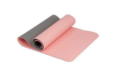 Коврик для йоги 6 мм TPE розовый OFT