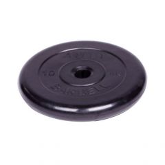 Диск обрезиненный Barbell d 31 мм чёрный 10 кг