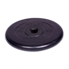 Диск обрезиненный Barbell Atlet d 31 мм чёрный 20 кг