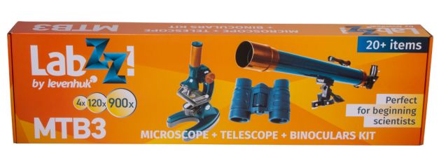 Набор Levenhuk LabZZ MTB3: микроскоп, телескоп, бинокль